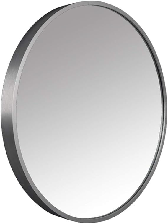 Espejo Redondo de Plata para el baño del Dormitorio de la Sala de Estar