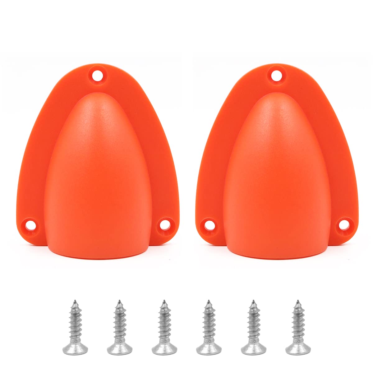 Tiardey 2pcs Universal Nylon Wire Cable Vent Cover Clam Shell Clamshell Vent Ventilator Through Vents for Boat - Orange （Big）