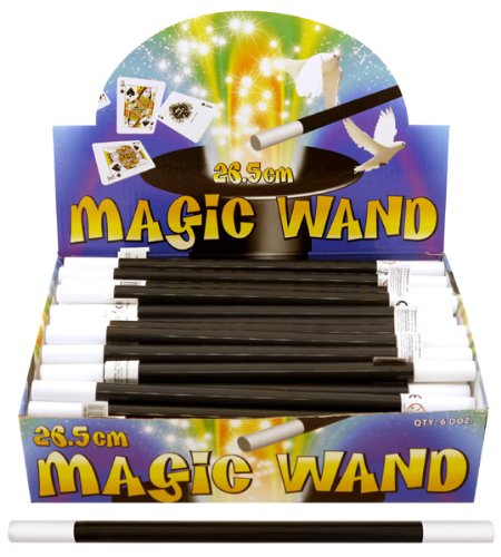 6 Magic Wands 26.5cm / Gift Favours / Tricks Childrens Kids Party Bag Fillers