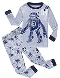 Boys Pajamas Robot 100% Cotton Toddler Pjs Kids Sleepwear 2t Boys Clothes