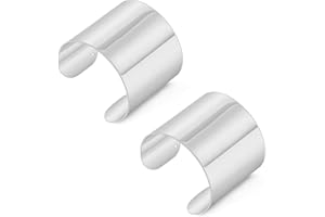 SAMOCO 2Pcs Cuff Bangle Bracelet for Women Cuff Bracelets Open Wide Wire Bracelets Adjustable Tone Wrist Cuff Wrap Bracelet