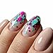 Nail Paillette Chip Foil Nail Glitter Nail Sequins Nails Rhinestones 8PCS Art Nail Decoration Set Nail Point Drill Set for Nail Art DIY Crafting (A)