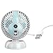 MangGou Mini Fan, USB Desk Fan, Small Quiet Portable Table Cooling Fan with Retractable USB Cable and 360 degree adjustable for Office Home or Traveling (Fragrance Scatter)