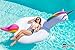 CAPTAIN FLOATY Giant Inflatable Unicorn Pool Float, Pool Toy, Huge 8-Foot Floatie (Giant Raft)