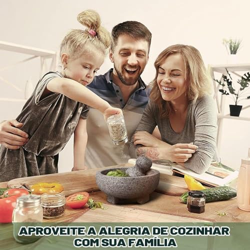 20 * 9 cm, Material de Granito, Pilao com Socador, Socador Alho, Pilão com Socador, Socador de Alho Pilao, Pilão de Pedra