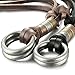 Jstyle Leather Necklace for Men Women Chain Rope Vintage Cool Pendant Adjustable