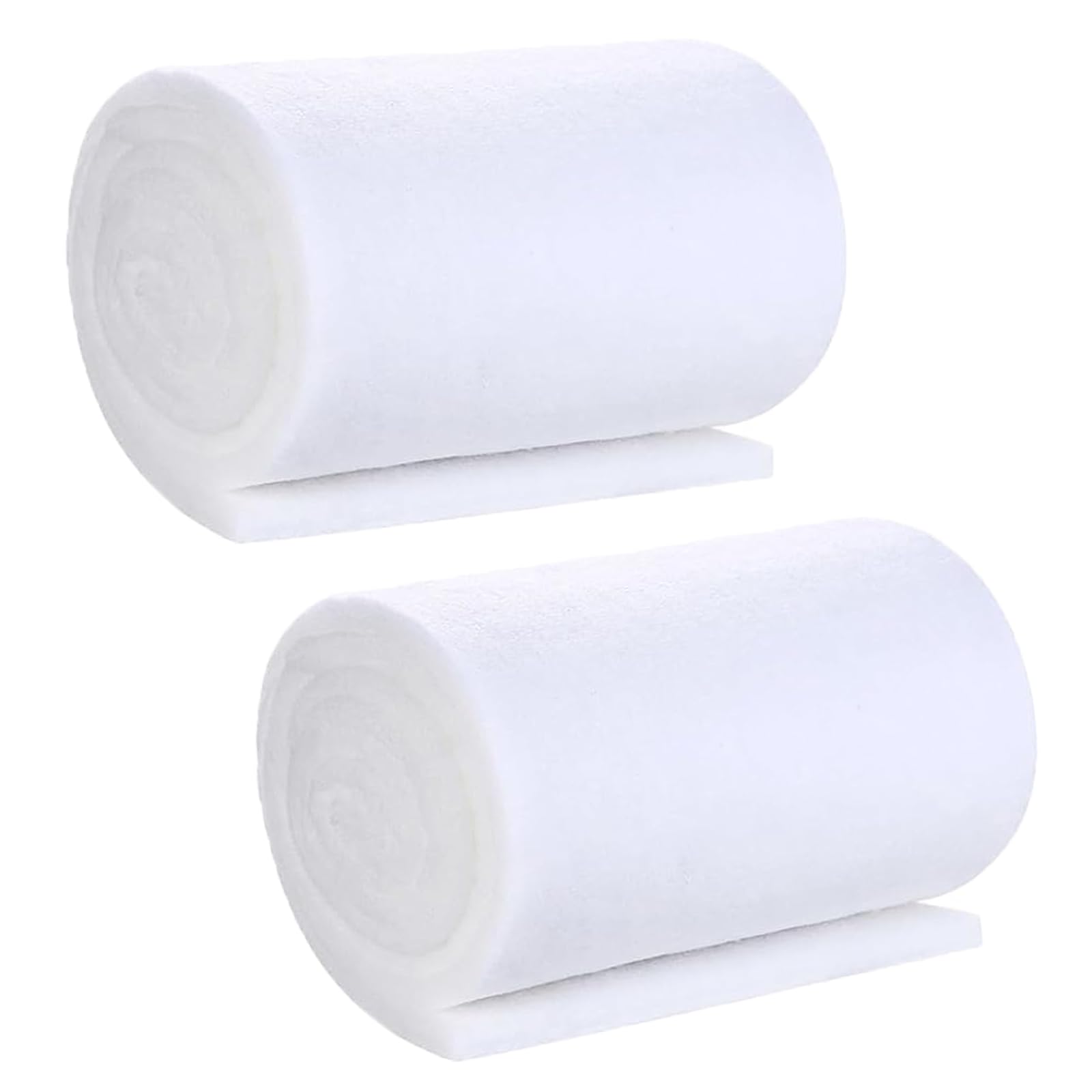 QXCFTW 2-Pack 1m x 12cm Premium Filter Floss Aquarium - Aquarium Filter Floss for Crystal Clear Water - Fish Tank Filter Sponges, Easy to Cut & Use