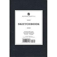 Sketchbook-Black Blank Book-5 1/2 x 8 1/4"
