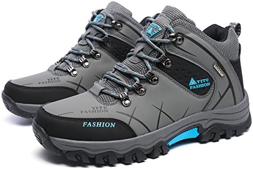 GOMNEAR Hiking Boots Men High Top Trekking Shoes Outdoor Non Slip Ankle Support Backpacking Climbing Big Size Sneakers
