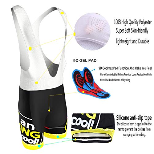 Heren Klassieke Wielertrui Race fit met 9D Gel Gewatteerde Bib Shorts Fietsen Combo set - Image 6