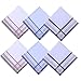 La Closure Men's 100 Cotton Handkerchiefs 6 Pack