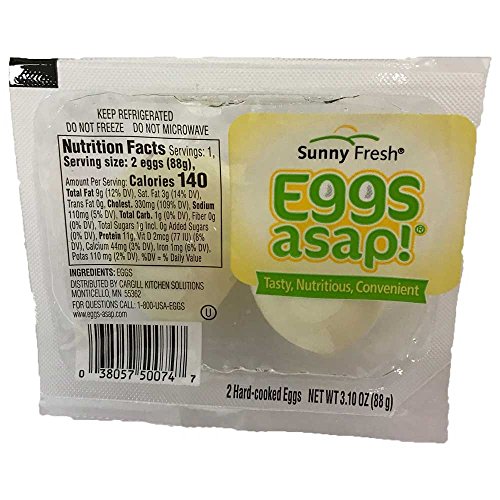 Sunny Fresh ASAP Hard Boiled Eggs, 2 count per pack -- 16 per case.