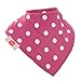Zippy Fun Baby and Toddler Bandana Bib - Absorbent 100% Cotton Front Drool Bibs with Adjustable Snaps (4 Pack Gift Set) Girls Dandy Patterns