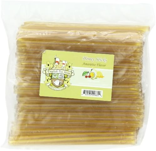 English Tea Store Honey Sticks, Amaretto, 100 Count
