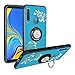 Alapmk Compatible with Galaxy A9 Case, [Personalized Design] A9 Case with Ring Kickstand Fit Car Magnetic, TPU Shockproof Phone Case for Samsung Galaxy A9 (2018) /A9 Star Pro /A9s,Flower