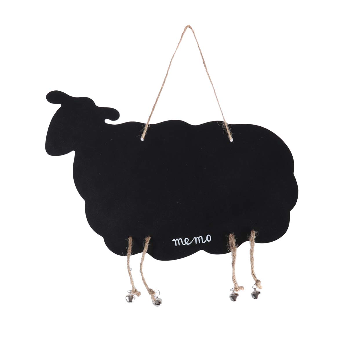 Mini Chalkboards Signs Sheep Shaped Hanging Message Board Chalk Blackboard Memo Board Guest Book DIY Tags for Kitchen Weddings (Black)