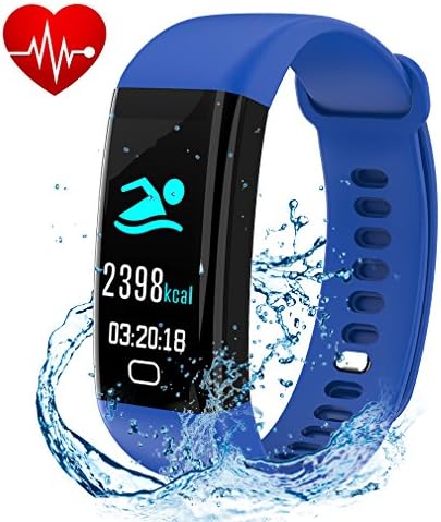 Fitness Tracker, Smart Watch with Color Screen, Activity Tracker With Heart Rate Monitor, Calories track, Sleep Monitor, IP68 Waterproof Smart Bracelet Pedometer Wristband for Android and IOS