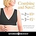 Kindred Bravely Extra Soft Organic Cotton Wireless Nursing & Maternity Sleep Bra (Black, Medium)