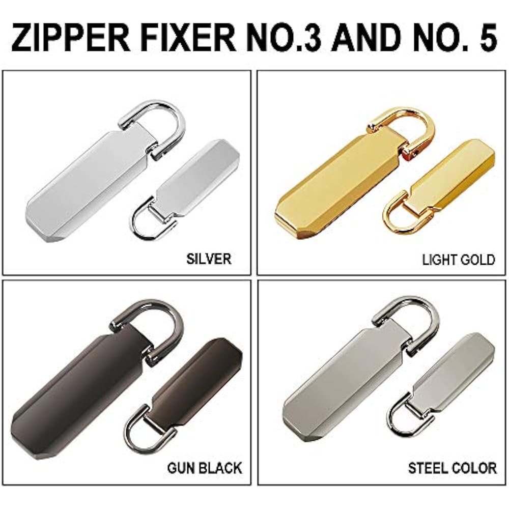 16 Pieces Zipper Pull Luggage Heavy Duty Tab Replacement Fixer Clothes