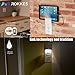 USB Outlet Wall Plate Duplex - With LED Night Light , ROKKES Switch Snap On Power Wall Outlets Covers Replacement Plate, With Dual USB Ports, Sensor Guide Light , Phone Charging Holder ,