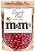 Red m&m 1 Pound Milk Chocolate in CandyOut Sealed Stand Up Bag