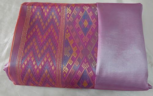 Thai Myanmar Purple Lavender Synthetic Silk Fabric for Women Dress Seb13