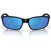 Costa Del Mar Sunglasses For Men Brine II Mens Polarized Sunglasses - Fishing, Boating & Beach UV Protection - Size 59-580G