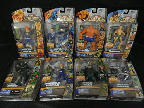 Marvel Legends Build A Figure Collection Complete Set of 8- Ronan The Accuser Series, 2007
