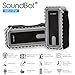 SoundBot SB515FM FM RADIO Bluetooth Wireless Shower Speaker IPX7 Shock-Proof Weather Resistant Portable Radio Tuner w/Auto-Scan,15Hrs Playback Music Streaming,PremiumHD Acoustic Sound-Grey