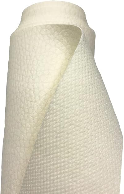 A-Express Grained Faux Leather Waterproof Textured Upholstery Ivory 5m 500cm x