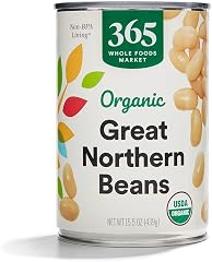 365 by Whole Foods Market, Organic Great Northern Beans, 15.5 Ounce