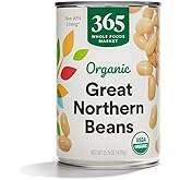 365 by Whole Foods Market, Organic Great Northern Beans, 15.5 Ounce