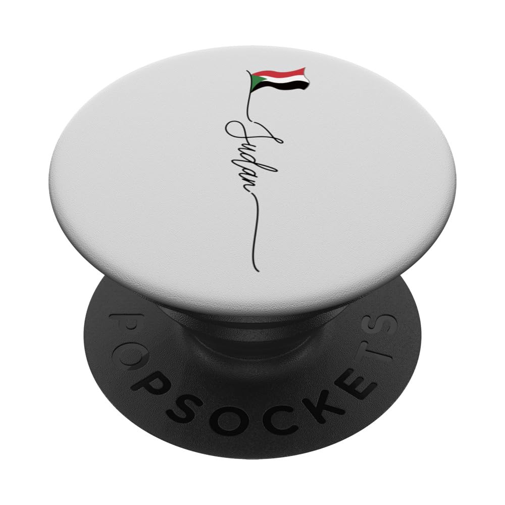 Sudan flag, Sudanese flag, Sudan patriotic flag PopSockets Swappable PopGrip
