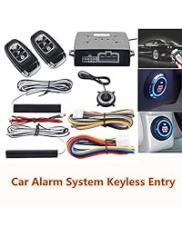 Partol Llave inteligente PKE Alarma de coche Entrada pasiva sin llave Sistema de alarma de coche Motor de arranque Botón de parada Botón de arranque remoto Alarma del sensor de choque