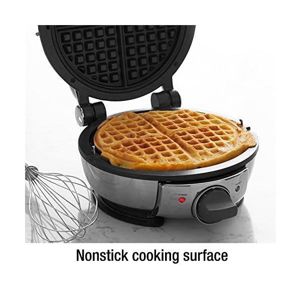 AllClad WD700162 Stainless Steel Classic Round Waffle Maker with 7