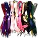 Flat Satin Tap Shoe Laces Ribbon Shoelaces 2cm Wide