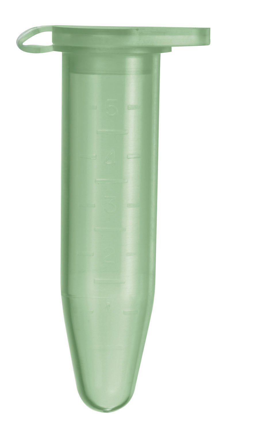 Camlab Plastics RTP/0310-G Prep Tube Conical With Cap, 5 mL, Green (Pack of 250)