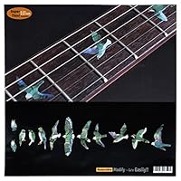 Fret Markers for Guitar & Bass Inlay Sticker Decals In Abalone Theme -Birds/MX