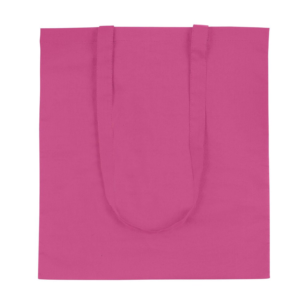 eBuyGB Pack of 10 Cotton Shopping Canvas and Beach Tote Bag 42 cm, Pink