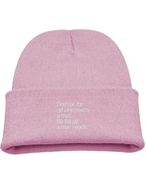 Autumn Winter Warm Cap Hat For Adult Baby Children Dont Be The Girl Who Needs A Man Be The Girl A Man Needs Toddler...