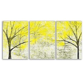 Lines Painting Wall Bedroom Living House x 3 Panels
