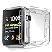 Toeoe Exact Fit Soft TPU Protective Ultra-Thin Case for Apple Watch Series 6 / SE/Series 5 / Series 4 Screen Protector 44mm (2 Transparent)