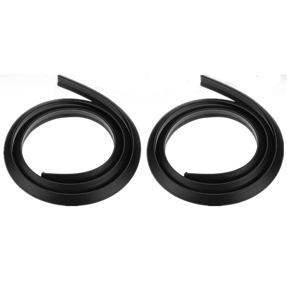 HugeAuto 2Pcs Universal Car Side Fender Wheel Eyebrow Arch Rubber Protector Mudguards,Black,1.5M