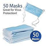 Disposable Face Mask - 3Ply Medical Masks with Comfortable Earloop, Great for Personal Health (50pcs)