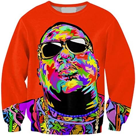 ZGDGG Mens Biggie Smalls Long Sleeve Big SizeT-Shirts Casual Men Tee