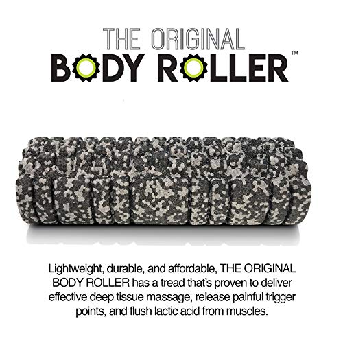 The Original Body Roller - High Density Foam Roller Massager for Deep Tissue Massage of TheÂ Back and Leg Muscles - Self Myofascial Release of Painful Trigger Point Muscle Adhesions - 12" Multi