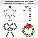 WILLBOND 1200 Pieces Christmas Craft Embellishments Set, Resin Buttons, Bells & Pom Pom Ornaments for DIY Craft Sewing Decoration Accessories