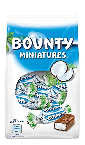 Bounty Schokoriegel | Miniatures, Kokos | 14 Packungen in einer Box (14 x 150 g) – Bild 3