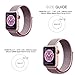 For Apple Watch Band,Soft Breathable Woven Nylon Replacement Sport Loop Band for Apple Watch Series 3/2/1 [38MMM Pink Sand]