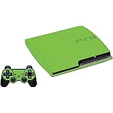 LidStyles Vinyl Protection Skin Kit Decal Sticker Compatible with Sony PS3 Slim Console (Green)